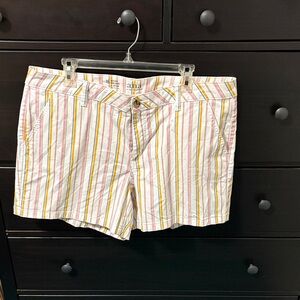 a.n.a Multicolor Striped Women Shorts